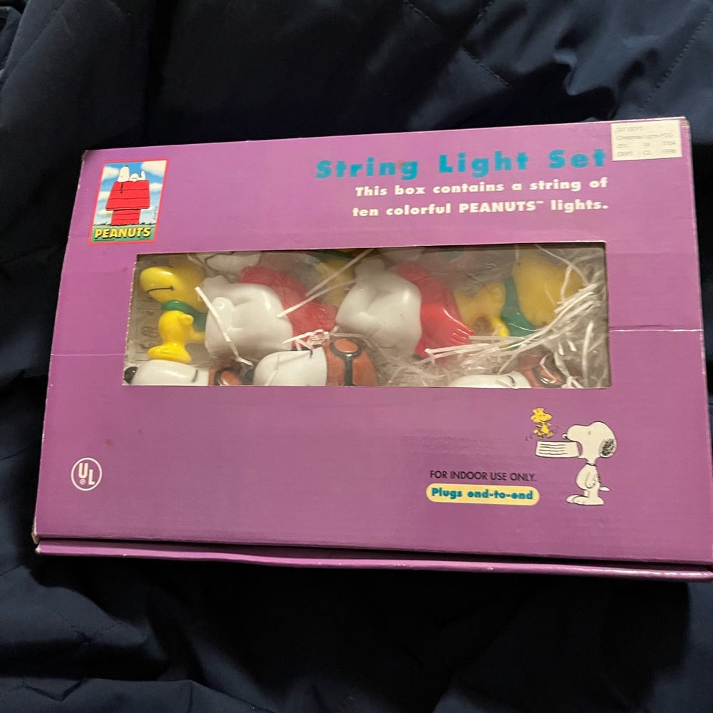 Peanuts Snoopy String Lights NIB